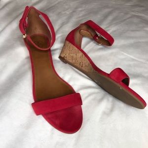 Tory Burch carnival red soho savannah suede sandal